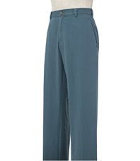 VIP Take it Easy Cotton Washed Twill Plain Front Pants  Sizes 44 48