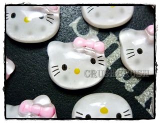   Amusing Hello Kitty Cats Resin Flat Back Rhinestone Cabochons Buttons