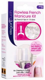 Elegant Touch Flawless French Manicure Kit   Short Tip   Free Delivery 