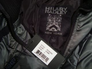 NWT HILARY RADLEY Toggle Hidden Zip Knit Trim Long Down Coat Sz L