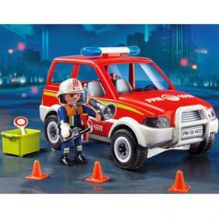This great Playmobil Fire Chiefs Car features a removable roof and 