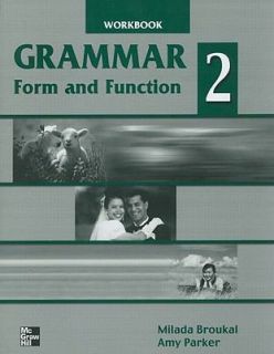 Grammar Form and Function 2 WB by Milada Broukal 2004, Paperback 