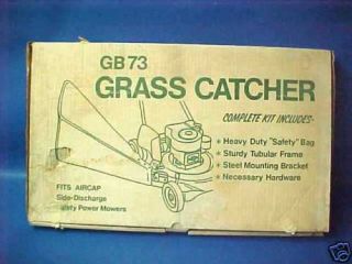 NOS Vintage GRASS CATCHER BAGGER KIT for MOWER GB73