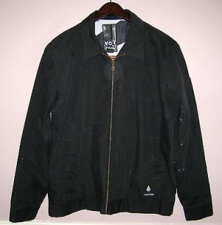 Mens VOLCOM Black Zipper Jacket Size M