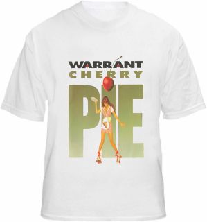Warrant T shirt Cherry Pie Tribute Rock Music Tee