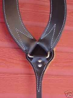 Black Leather Pulling Style Collar Breast Collar Saddle Horse