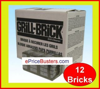 12 Grill BBQ Griddle Cleaning Cleaner Bricks Scratch Safe and Non 