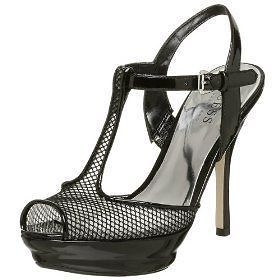 New GUESS BY MARCIANO Camalana Black Platform Sandals Shoes 6