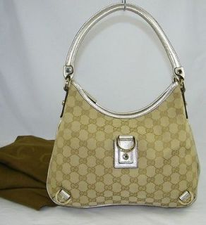 AUTHENTIC GUCCI GG MONOGRAM ABBEY SHOULDER HOBO BAG XCLNT