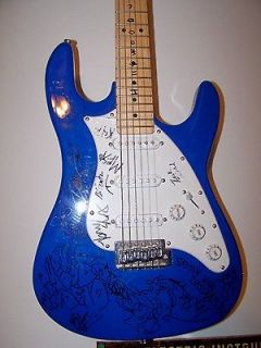 Autographed guitar signed band Hollywood Undead Mest Kisses for Kings 