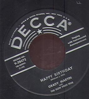 Grady Martin Happy Birthday Anniversary Song Decca28472 VG+ (45 8369)