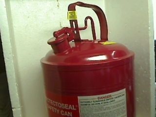 Protectoseal Safety Gas Can 5 Gallon Red Metal 4615C NO Funnel
