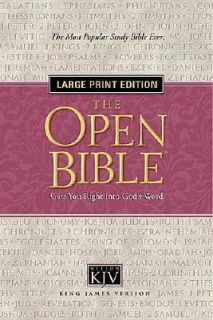 The Open Bible by Thomas Nelson 2007, Hardcover, Large Type