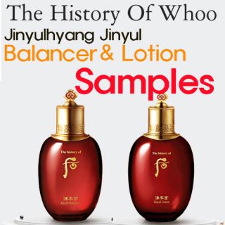 The History of Whoo Jinyulhyang Jinyul Balance,Lotion Samples New 