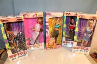 Lot of 5 GALOOB Toys SPICE GIRLS ON TOUR Dolls USED No Reserve
