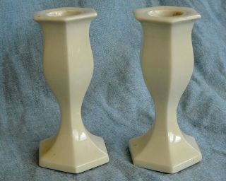   Of White China Candle Holders, Hallmark Candles, Japan. 4 1/4Tall