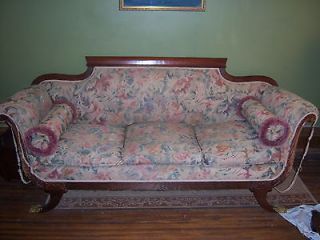 Antique Vintage Duncan Phyfe Couch Mahogany