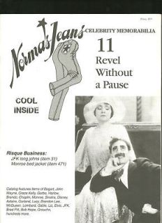 Norma Jeans Celebrity Auction Catalog 11 JFK Marx 1995
