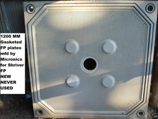 1200MM Gasketed Filter Press plates for Shriver Filter