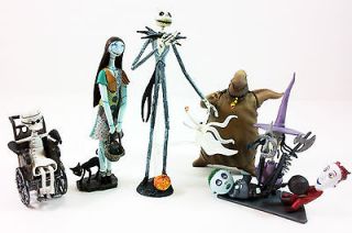 New The Nightmare Before Christmas Jack Sally 6 PCS Trading Figure Set 