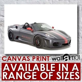 Ferrari F430 Hamann Black Miracle (3) High Quality Framed Canvas Art 