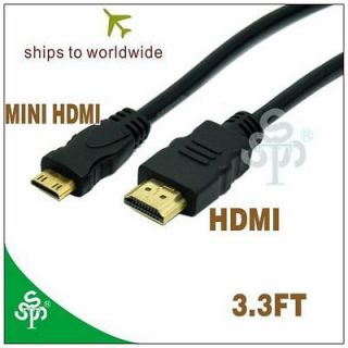 For HDTV DV DC DVD 1080P HD Players Camera MINI HDMI To HDMI Cable 3 