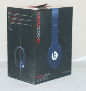   Beats By Dre  SOLO HD  METALLIC BLUE Headphones 4 iPhone iPod   NEW