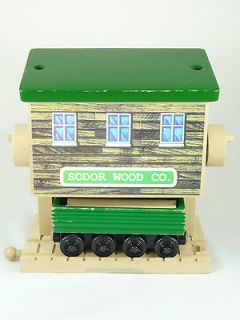   the Train Wood Wooden Sodor Wood Co Log Loader with Henrys Log Car