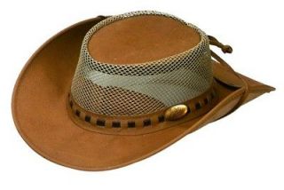 Jacaru JRU12 Sand Medium Jacaru Aussie Buffalo Hide Mens Hat