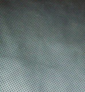 CL101 Perforated Leather Cow Hide Auto Upholstery Fabric 54 Black