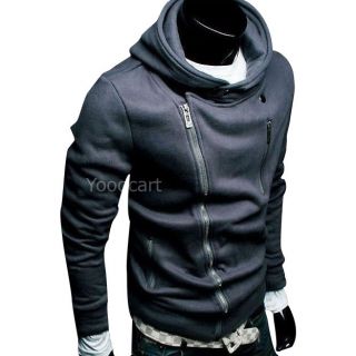   Mens Slim Rider Zip Up Hoodies Outerwear Jackets M L XL XXL LXG08Z