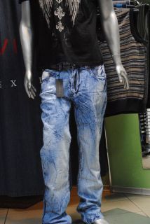 John Richmond Mens Blue Cotton Denim Jeans Pants Size 29, 36.