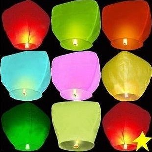 New Chinese Lantern Wishing Lamp Fire Sky Lantern for Outdoor Party