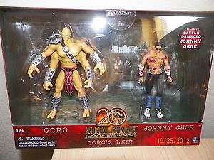 Mortal Kombat Goros Lair Goro & Battle Damaged Johnny Cage 2 Pack 