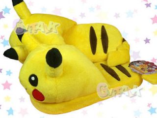 NEW TAKARA Nintendo Pokemon Pikachu Plush Doll Slipper Shoes Slippers