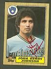 JOHN HENRY JOHNSON, BREWERS AUTOGRAPHED 1997 TOPPS CARD #377