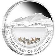2011 Treasures of Australia Pearls Silver Proof Locket Coin at Perth 