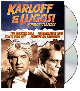 Karloff Lugosi Horror Classics DVD, 2009, 2 Disc Set