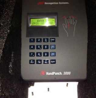 Handpunch HP 3000 Biometric Time Clock Recognition Systems *Ethernet 
