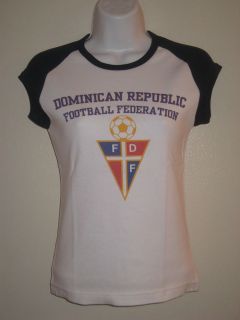 DOMINICAN REPUBLIC Football Federation Girls  Junior Cap sleeve 
