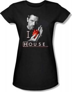Heart House M.D MD Hugh Laurie New Licensed Junior Woman T Shirt NBC 