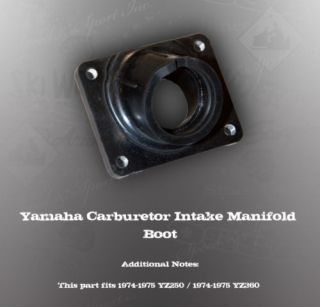 YAMAHA CARBURETOR INTAKE MANIFOLD BOOT YZ250 YZ360