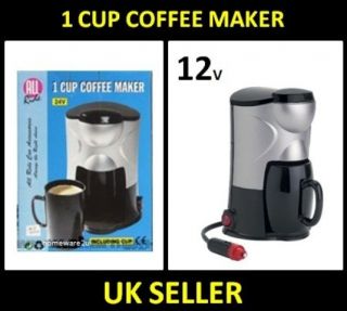 CUP COFFEE MAKER 12V ALL RIDE TRUCK LORRY VAN CAR MACHINE EASY USE