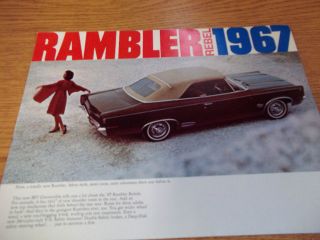 1967 American Motors Rebel Right Hand Drive brochure