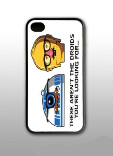 R2D2 AND C3PO FUNNY STAR WARS I PHONE CASE IPHONE 4 ANS 4S