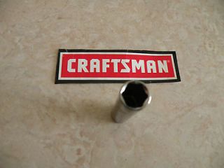 NEW CRAFTSMAN 3/8 Drive   DEEP SAE Inch In SOCKET 6 pt Point Wrench 
