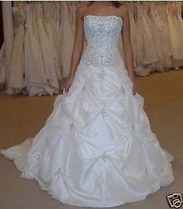 New Stock White/Ivory Wedding Dress Bridal Gown Size6/8/10/12​/14 
