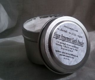 VEGAN Peppermint Tooth Powder with Bobs Red Mill