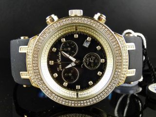 New Mens Joe Rodeo/Jojo Black Face Master 242 Diamond Watch 2.2 Ct Jjm 