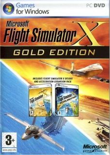 MICROSOFT FLIGHT SIMULATOR X GOLD WINDOWS XP/VISTA (BRAND NEW)